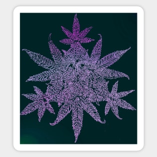 Purple pot mandala Sticker